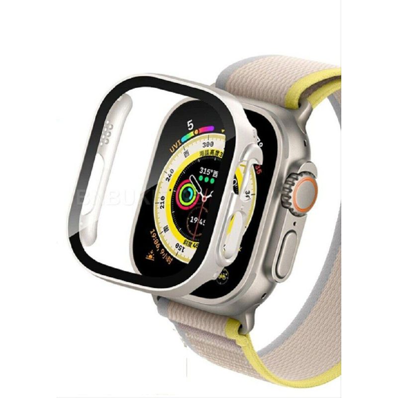 GENERICO - Bumper Apple Watch Convertidor a Ultra 44MM - Gris - Plateado