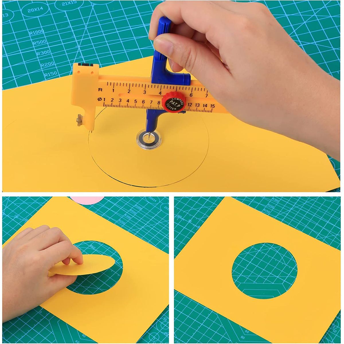 GENERICO - Compás Cortador De Circulos De Papel Cutter 10mm-150mm