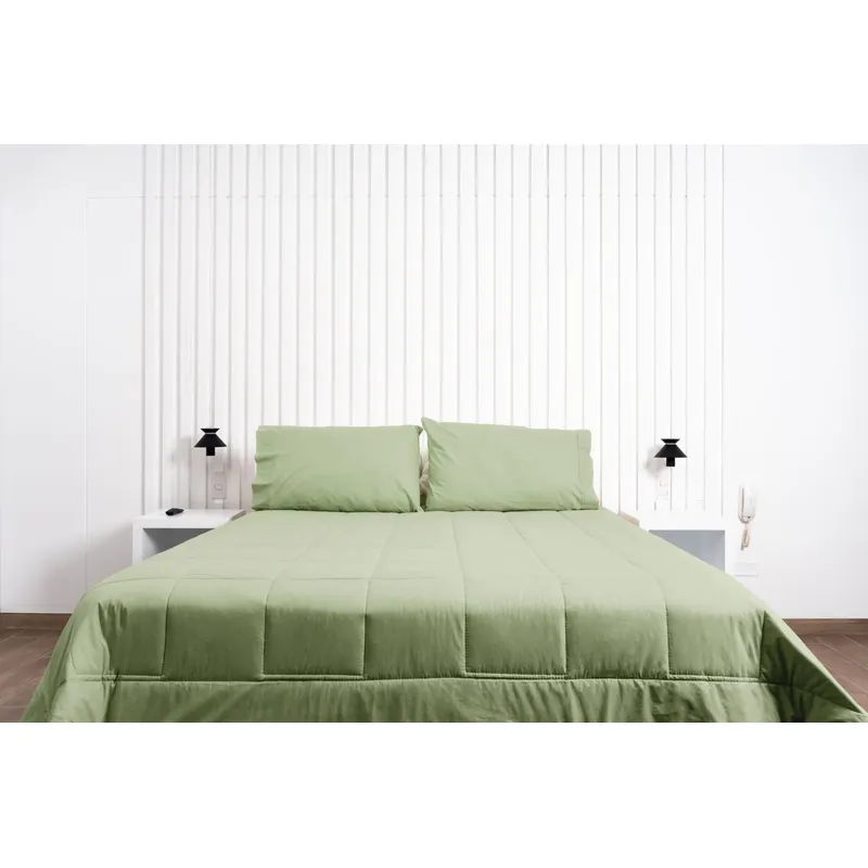COBITEX HOME - Plumón verde hipoalergénico King cobitex 100 algodón