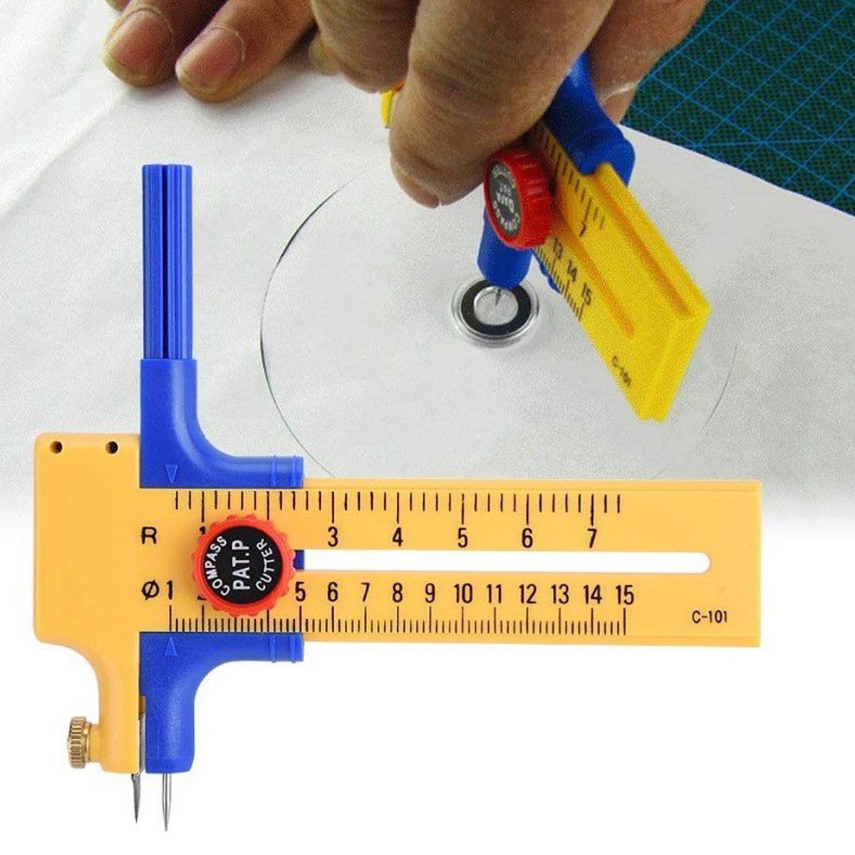 GENERICO - Compás Cutter 10mm-150mm Cortador De Circulos De Papel