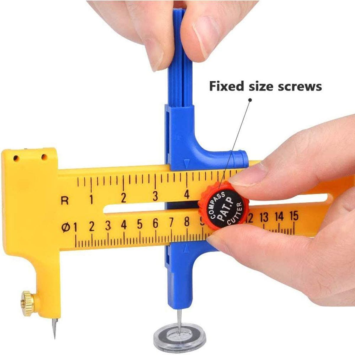 GENERICO - Compás Cutter 10mm-150mm Cortador De Circulos De Papel