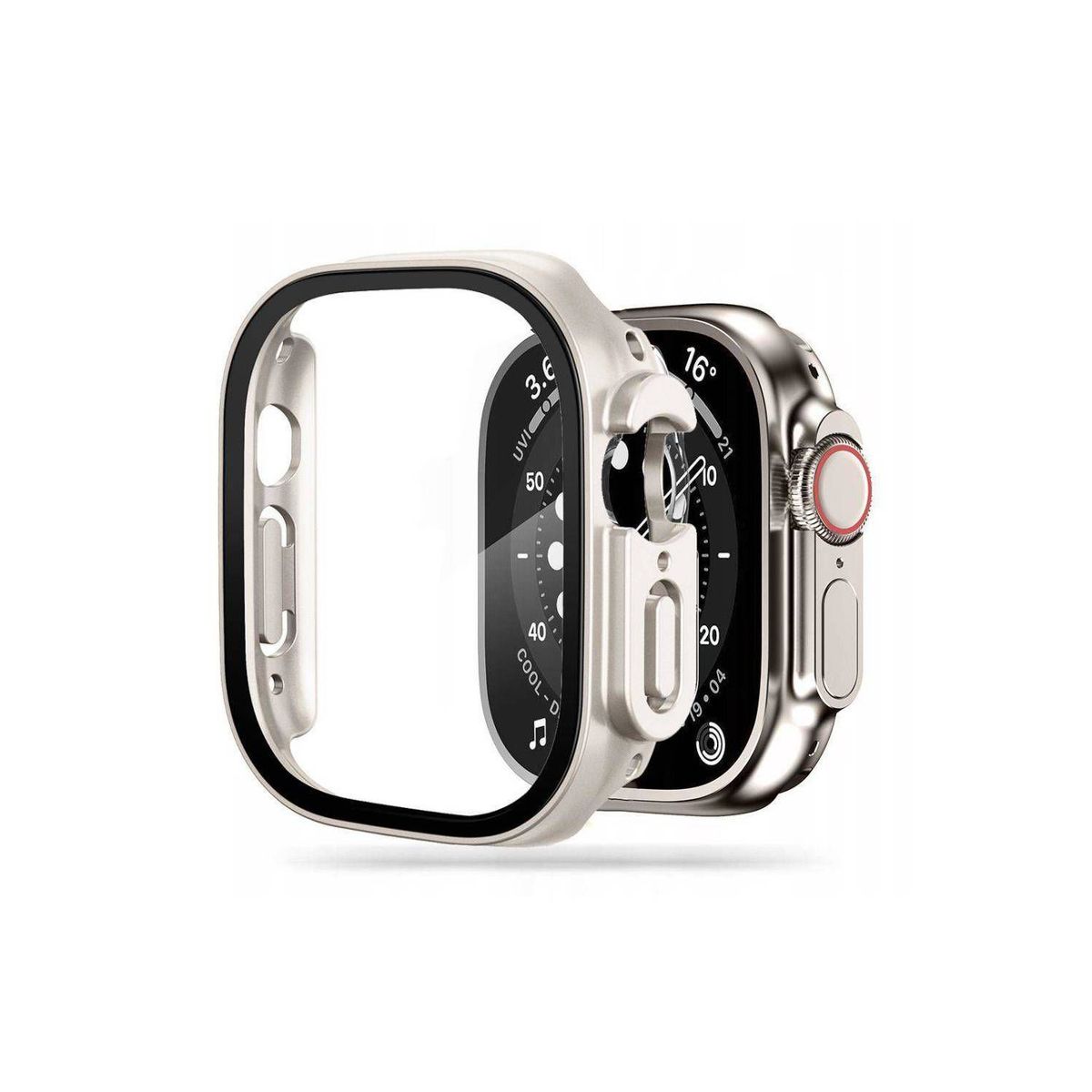 GENERICO - Bumper Apple Watch Convertidor a Ultra 45MM  Plateado