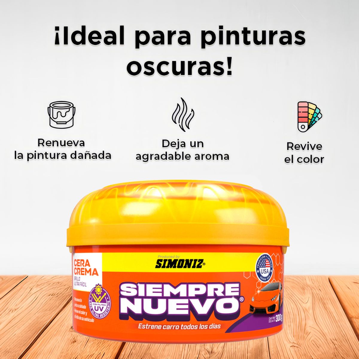 SIMONIZ - Cera Simoniz Siempre Nuevo Incluye Esponja 300g