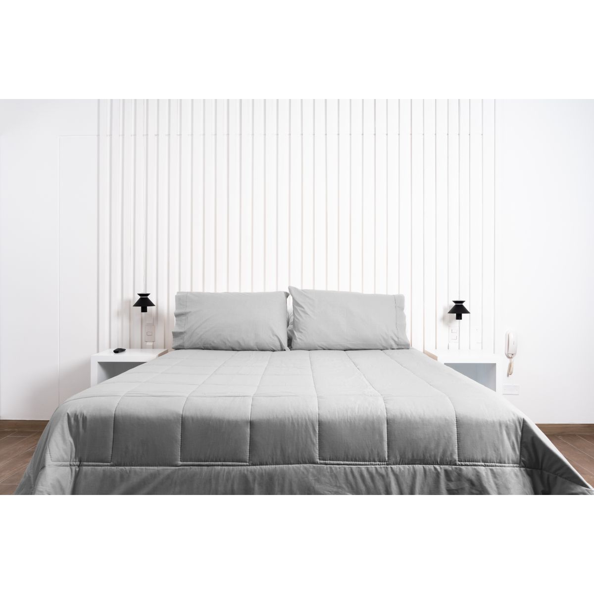 COBITEX HOME - Plumón gris hipoalergénico Queen cobitex 100 algodón