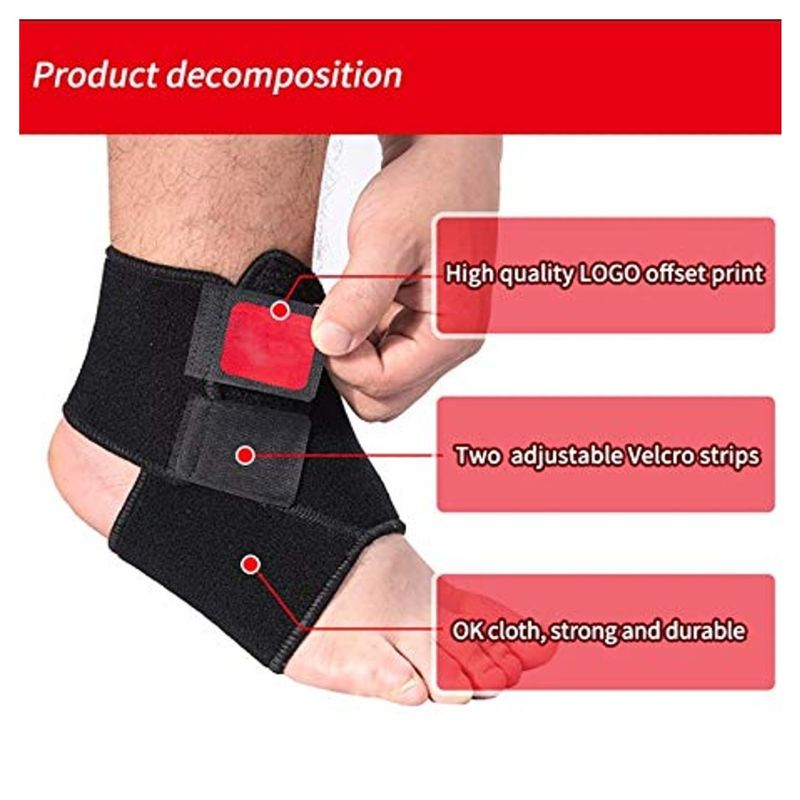 TODO FIT - Tobillera Ajustable de Neoprene Soporte y Compresión para Lesiones y Deporte