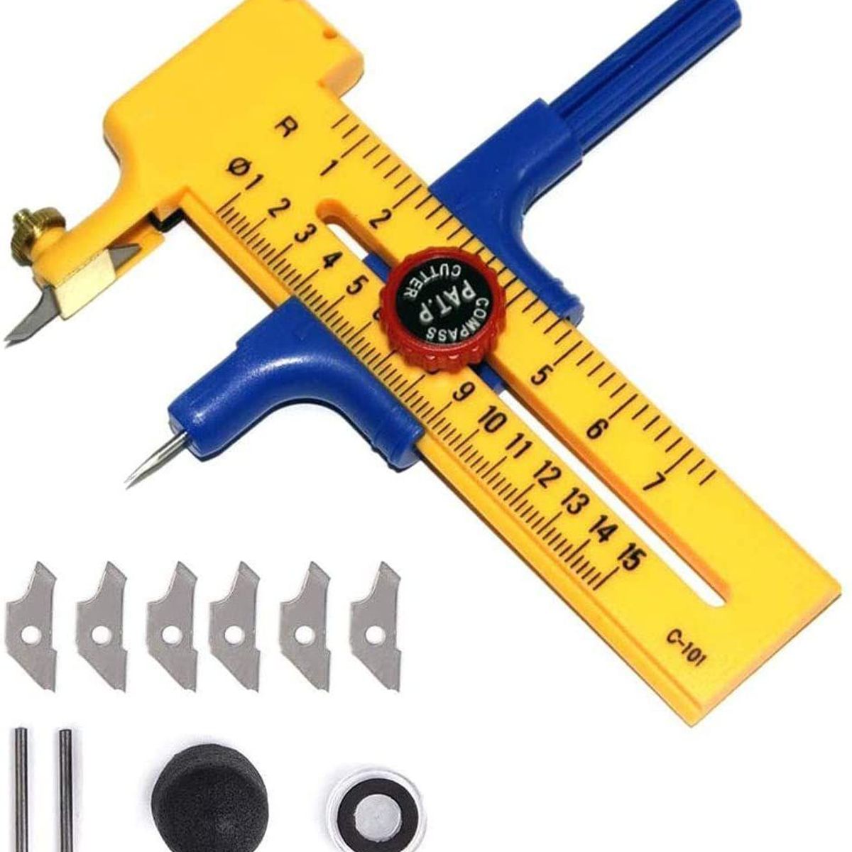 GENERICO - Cortador de Círculos Giratorio Compás Cutter 10mm-150mm