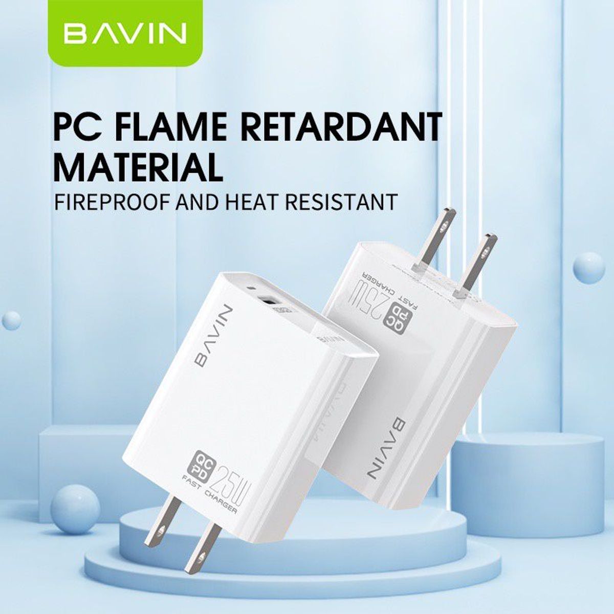 BAVIN - BAVIN PC657 CARGADOR RAPIDO 25W QC  PD