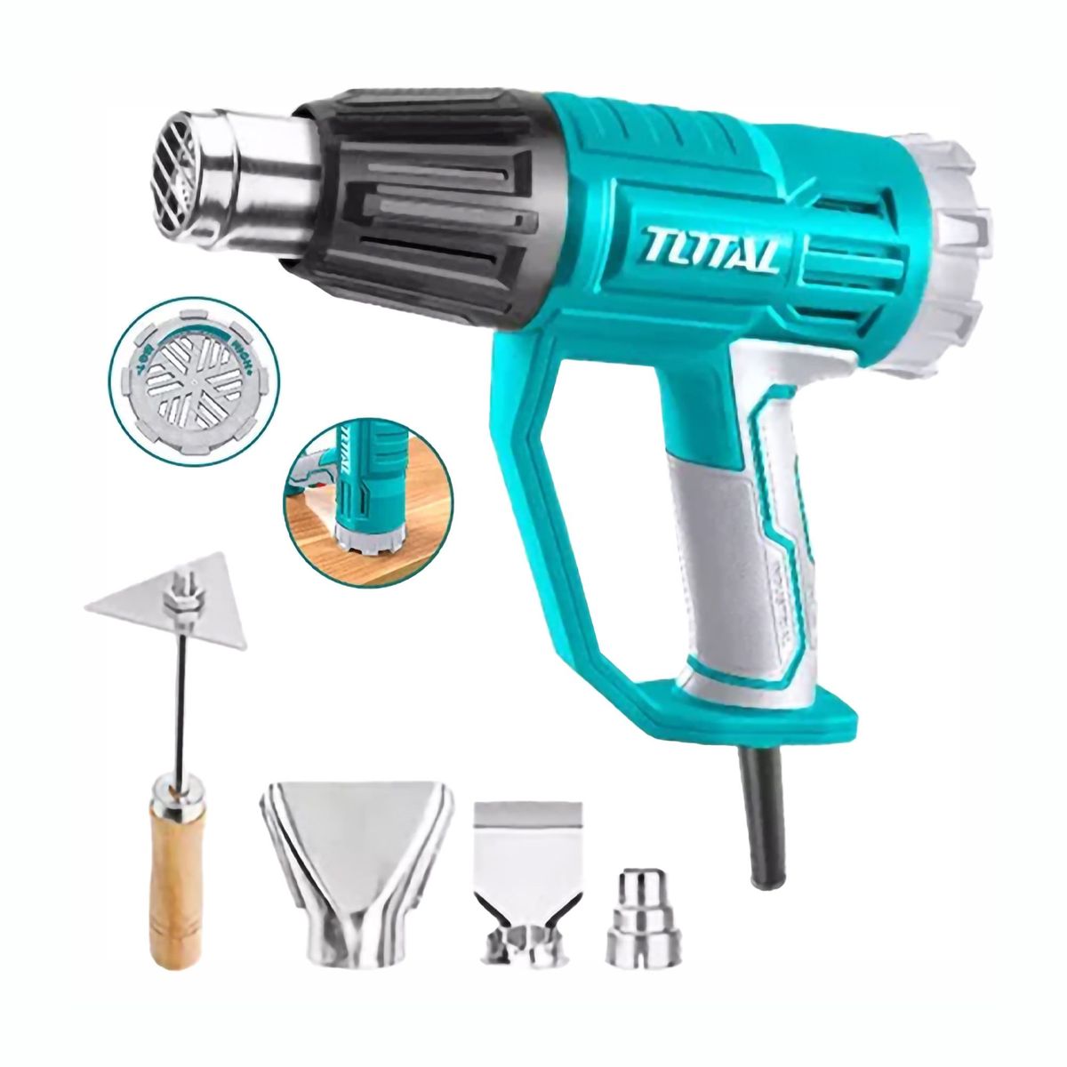 TOTAL TOOLS - PISTOLA DE CALOR 2000W TEMPERATURA AJUSTABLE TOTAL - TB20045