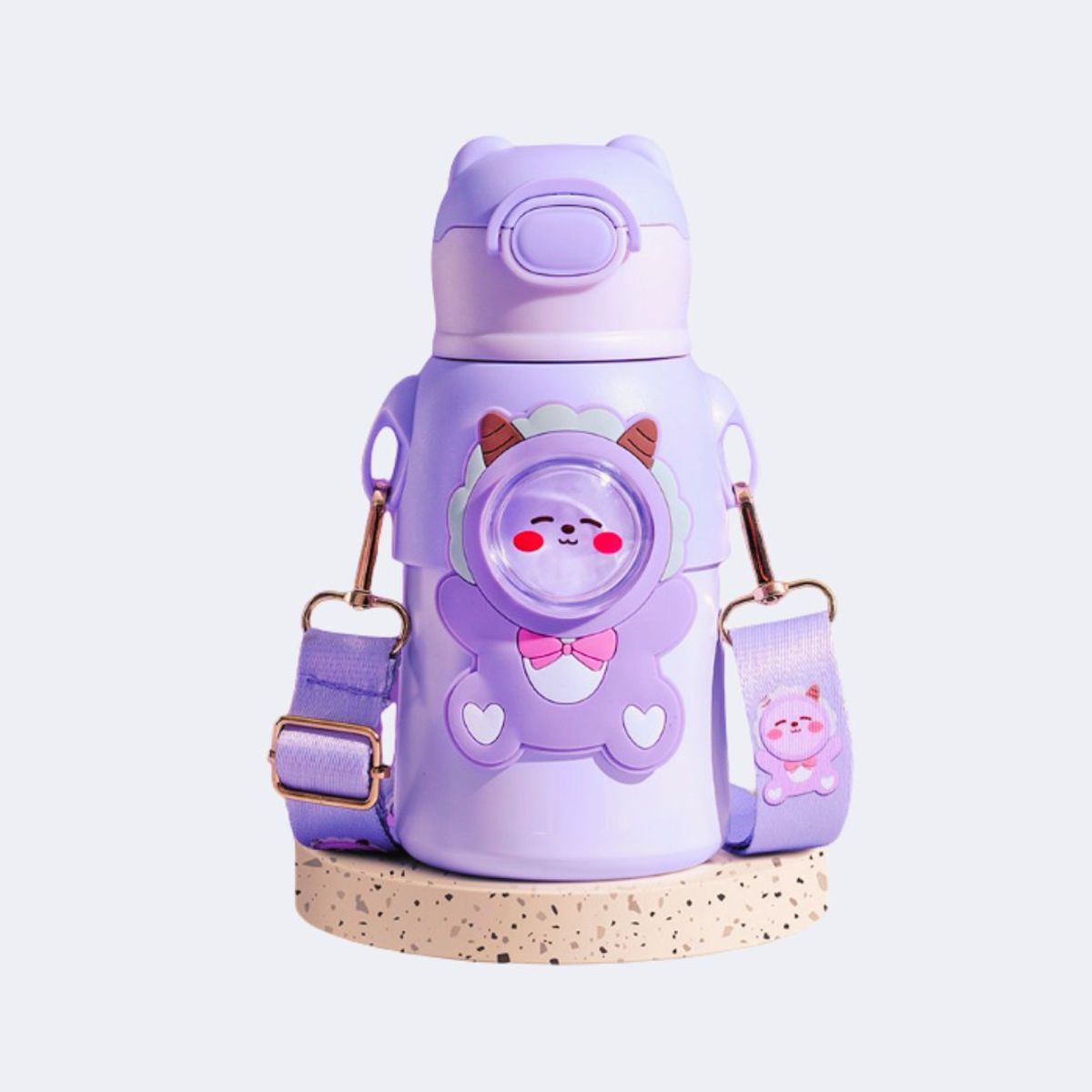 GENERICO - Termo para niños de Acero Inoxidable - Lila