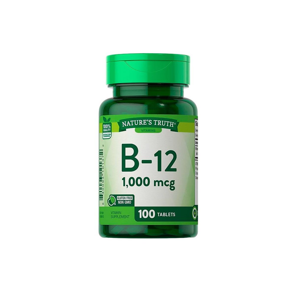NATURE'S TRUTH - Vitamina B12 Nature'S Truth 1,000 Mcg 100 Tabletas