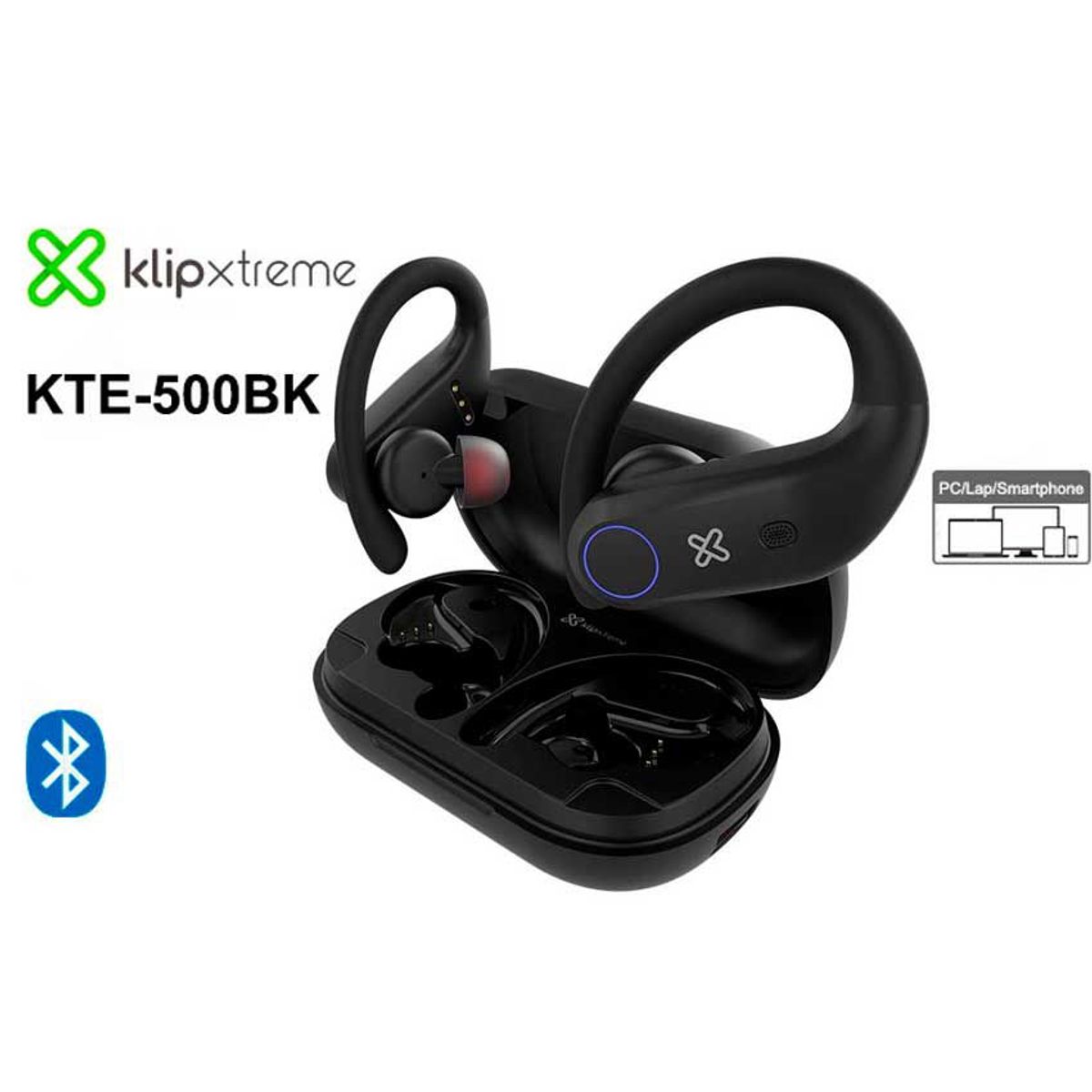 KLIP XTREME - Auricular Bluetooth KLIP XTREME Xtremebuds KTE-500 - Negro