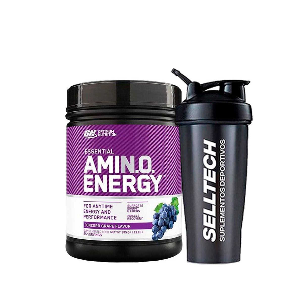 OPTIMUN NUTRITION - Aminoácidos ON Amino Energy 60 Serv Concord grape