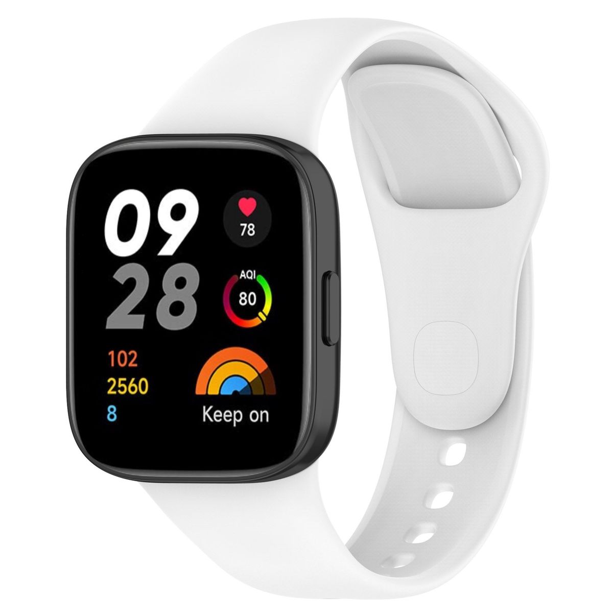 GENERICO - Correa Silicona para Xiaomi Redmi Watch 3 - Blanco