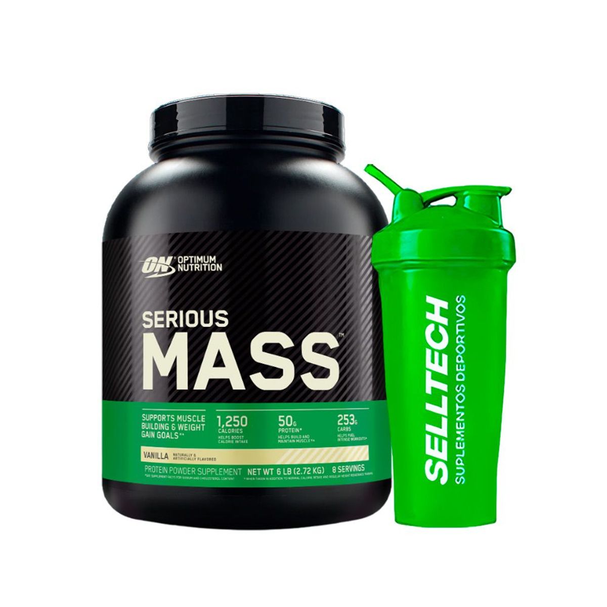 OPTIMUN NUTRITION - Mass Gainer Serious Mass Optimum Nutrition 6 lb Vainilla
