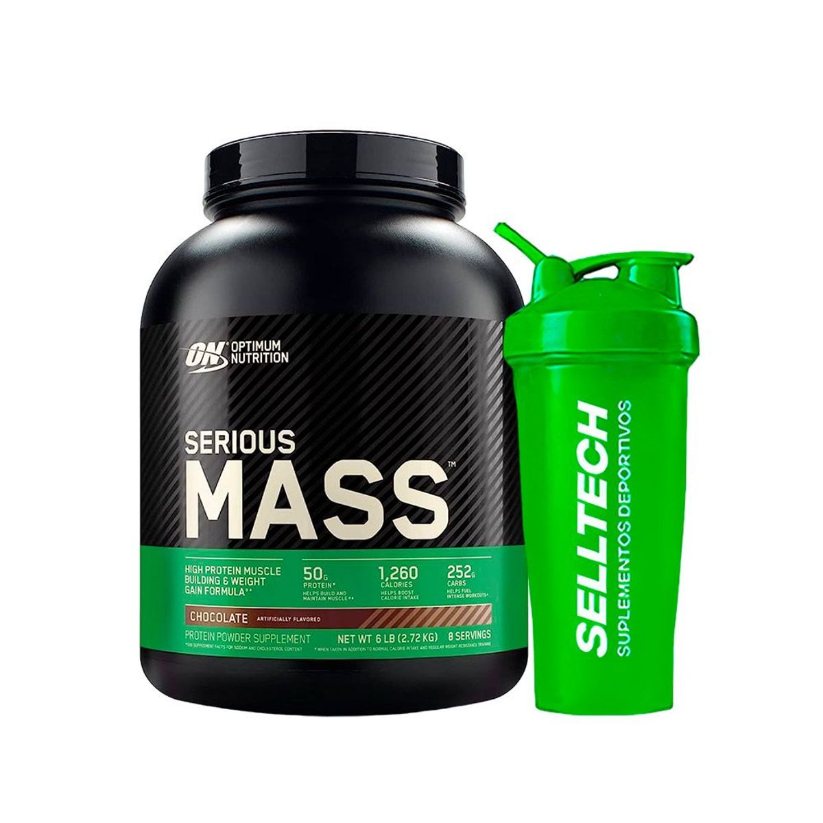 OPTIMUN NUTRITION - Mass Gainer Serious Mass Optimum Nutrition 6 lb Chocolate