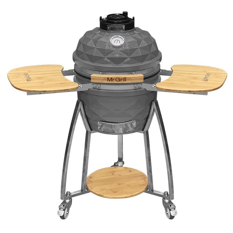 MR GRILL - Kamado Mr Grill 16″ Pulgadas Diamante Gris