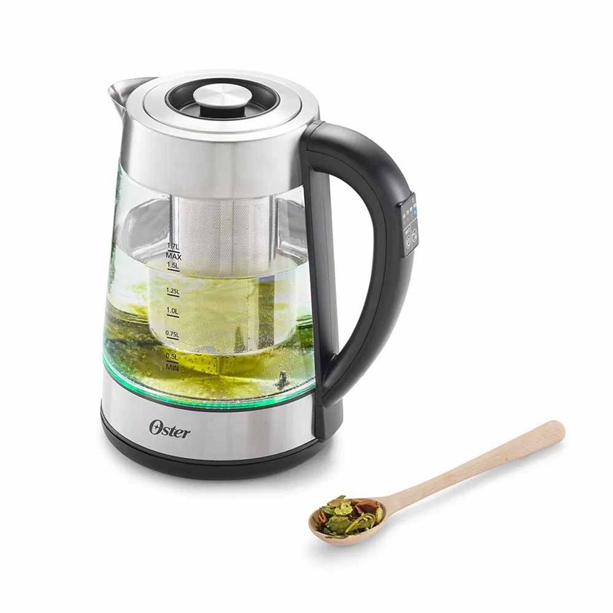 OSTER - Hervidor eléctrico de vidrio con infusor Oster BVSTKT8990