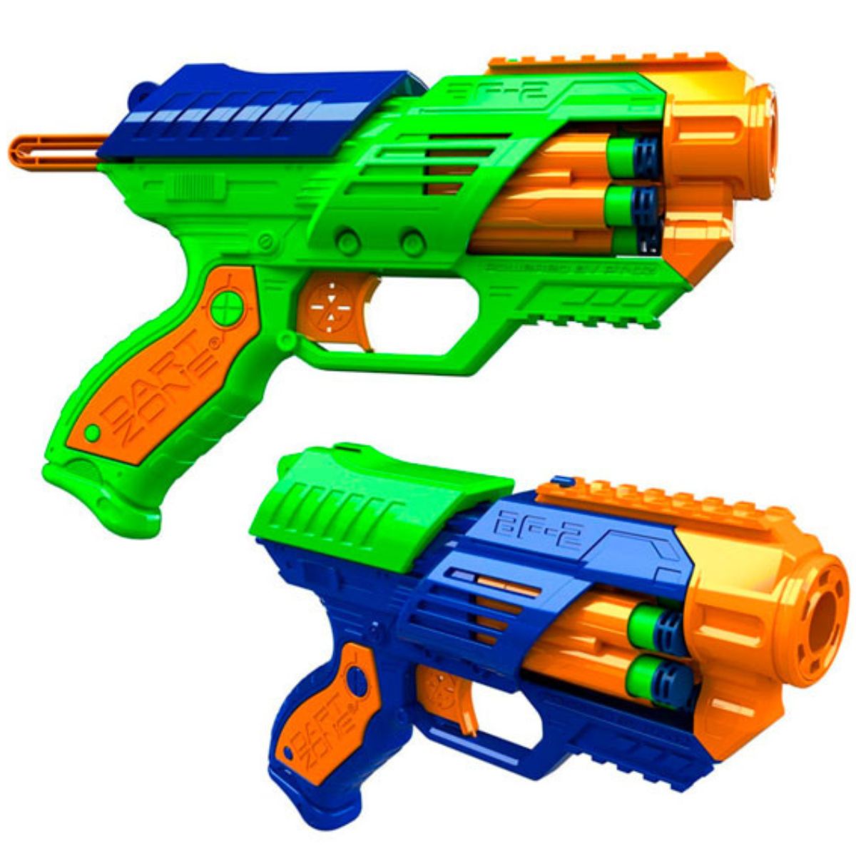 DART ZONE - Lanzador de Dardos Blitzfire Tiro Rápido Blaster X2