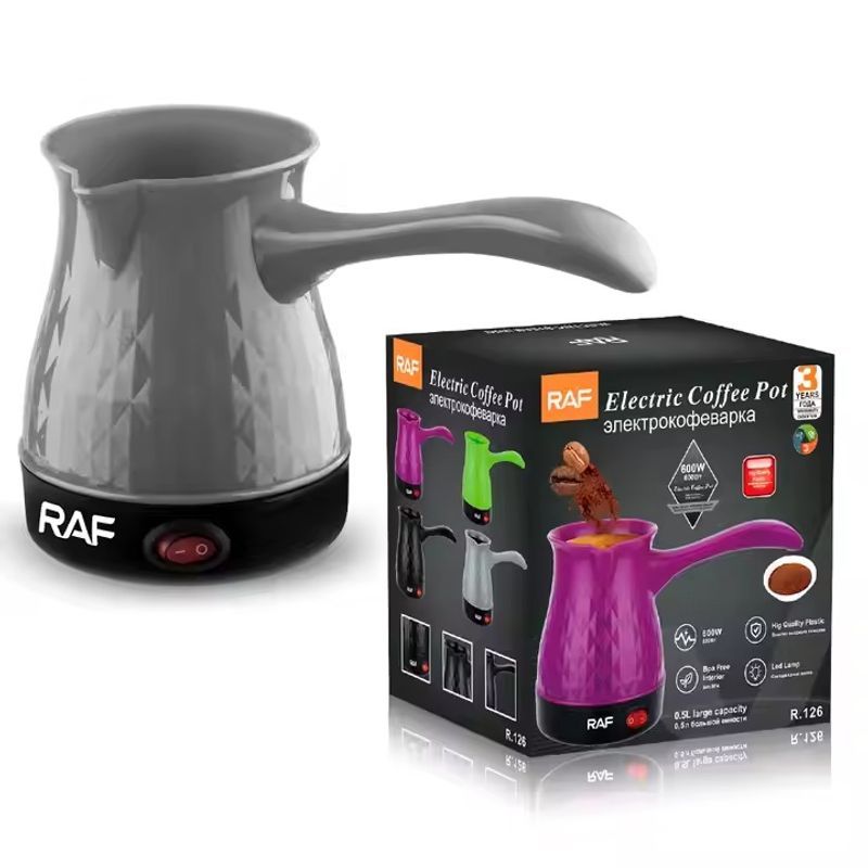 OEM - Cafetera Turca Preparar Cafe Eléctrica 600Watts de Acero Inoxidable