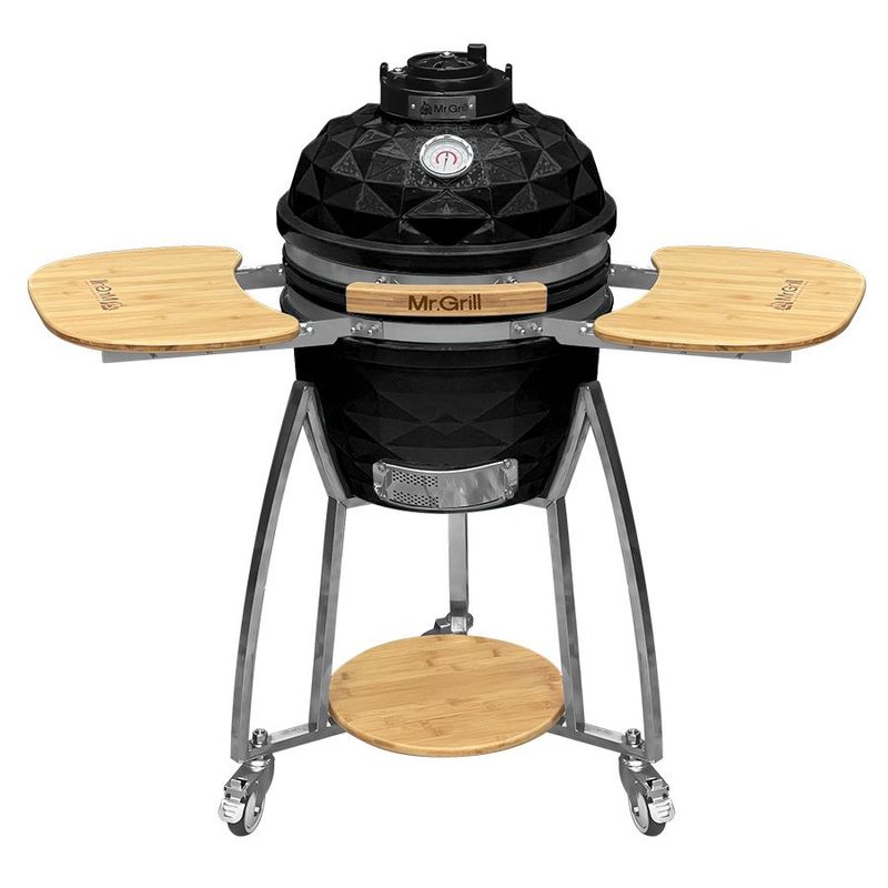MR GRILL - Kamado Mr Grill 16″ Pulgadas Diamante Negro