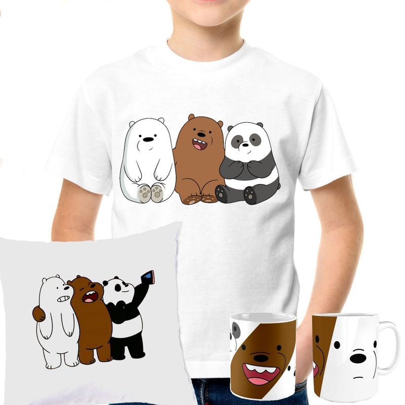 GENERICO - Pack regalo osos revoltosos -  unisex blanco