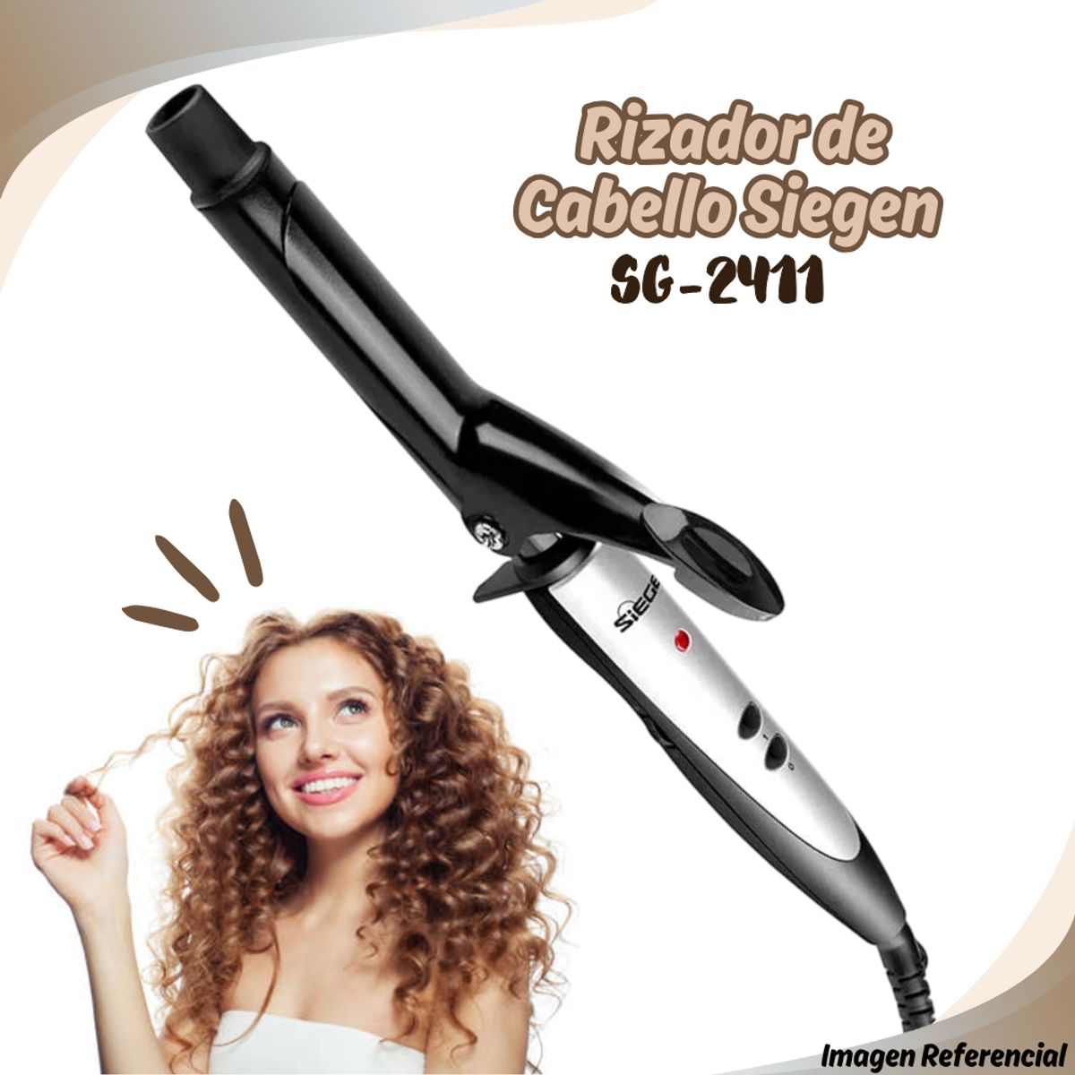 SIEGEN - Rizadora Siegen de Cabello 200°C  25mm - SG2411.