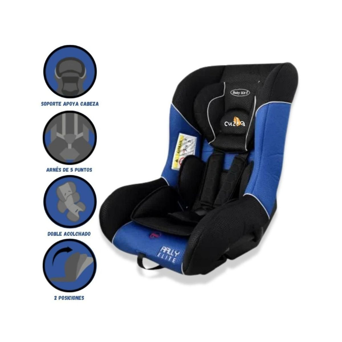 BABY KITS - Baby Kits - Asiento Para Auto Rally Elite - Azul