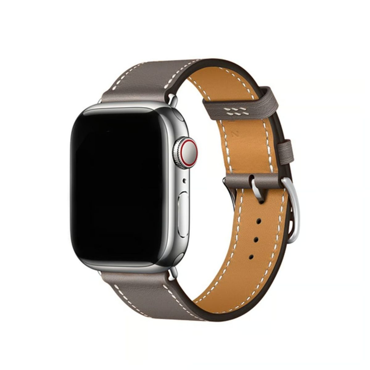 GENERICO - Correa De Cuero Para Smartwatch Y Apple Watch 42-44-45-49mm Marrón