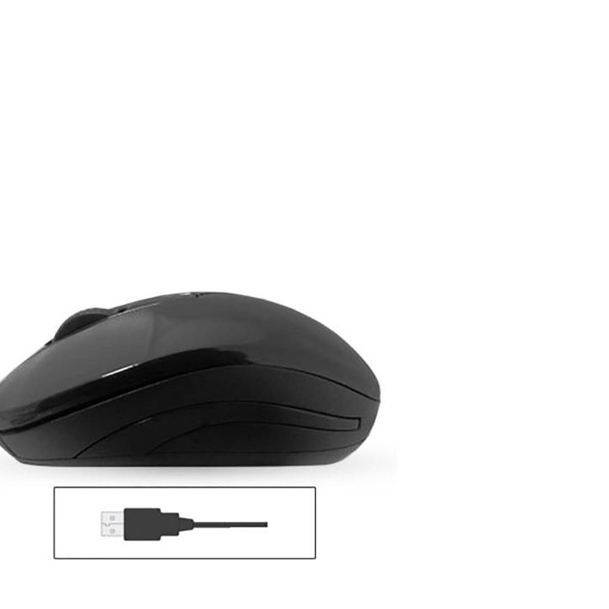 IBLUE - Mouse Para Pc Laptop Optico Usb Cableado 180 iblue Negro