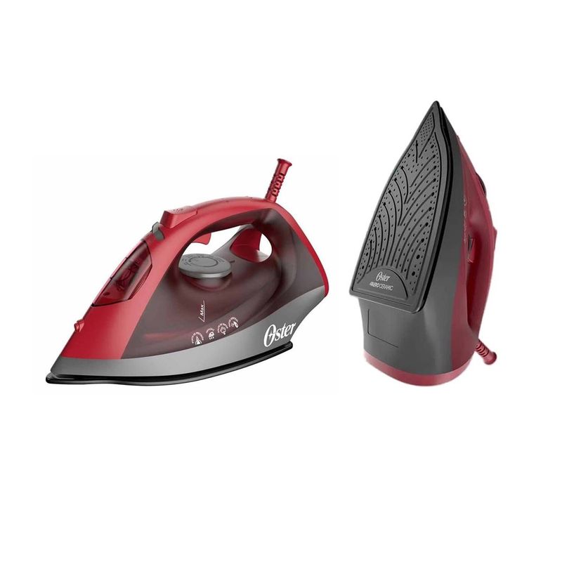 OSTER - Plancha a Vapor Oster tecnología aeroceramic GCSTBS6051- Rojo