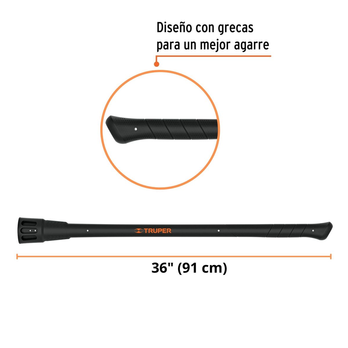 TRUPER - Mango para picos y zapapicos uso rudo de 5 y 7 lb, Truper