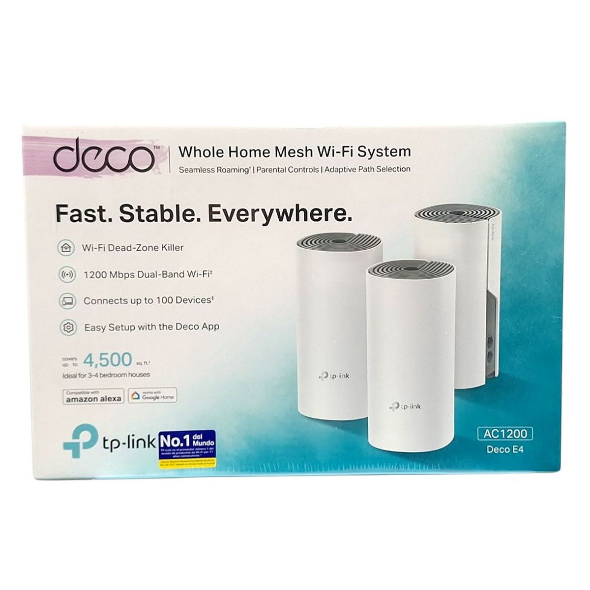 TP LINK - Sistema Tp-link Deco E4 pack-3 Wi-fi Mesh Ac1200