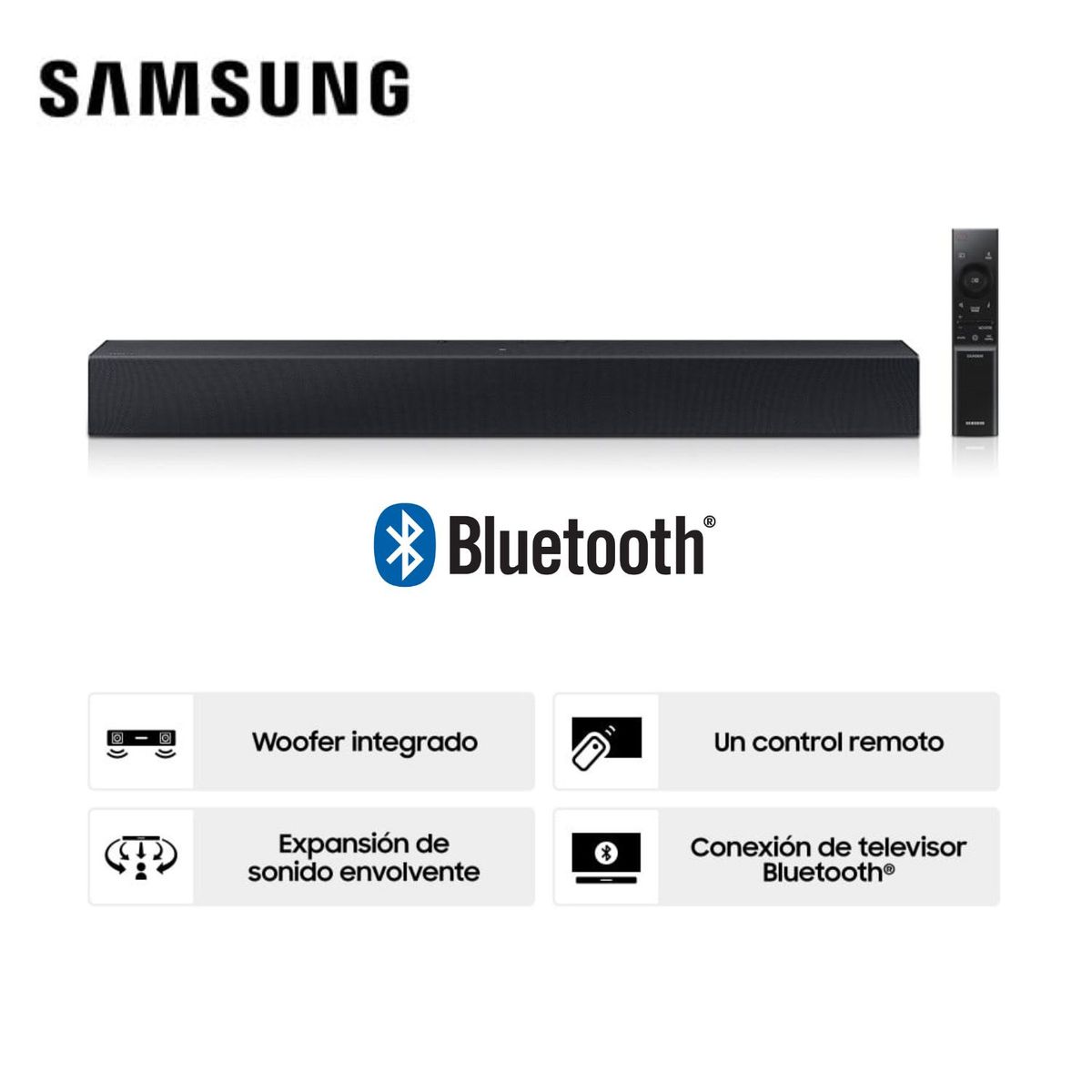 SAMSUNG - SOUNDBAR SAMSUNG 2.0 CH HW-C400/PE  - NEGRO