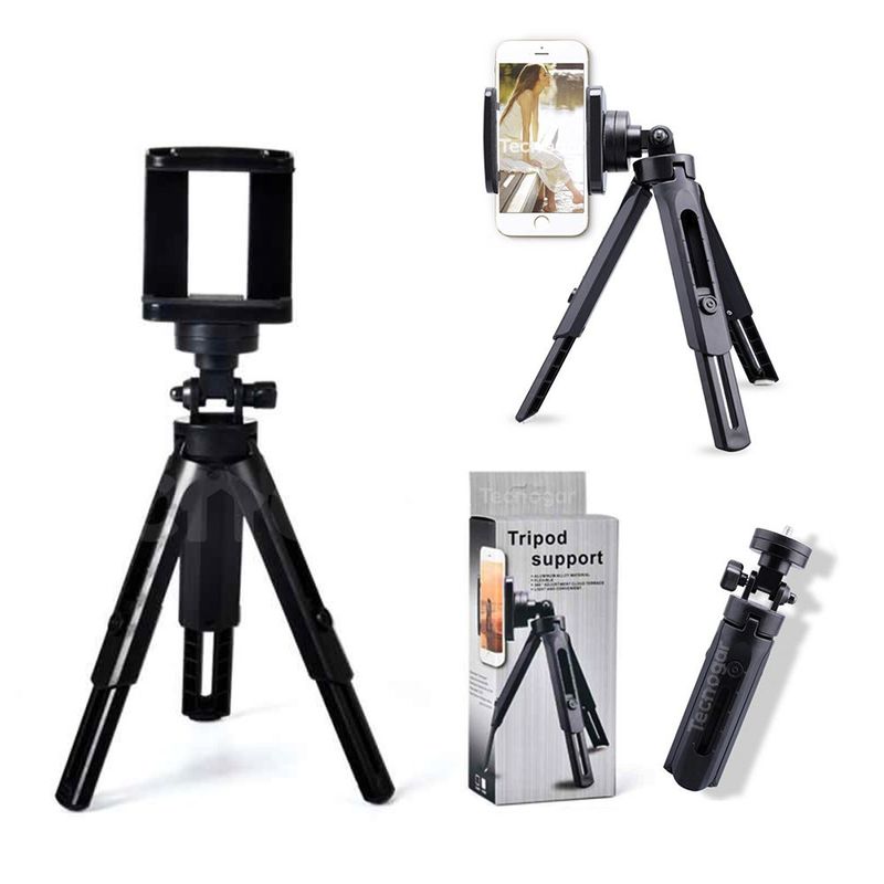 GENERICO - Mini Tripode con Soporte para Celular 360° y Cámara Profesional 28 cm