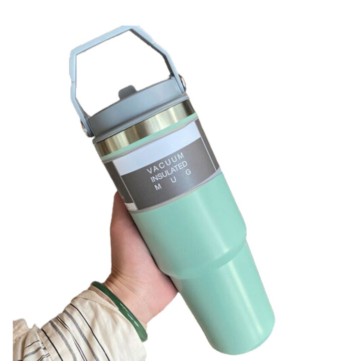 INSPIRA - Termo Botella de Acero Inoxidable tipo Stanley con Asa Portable