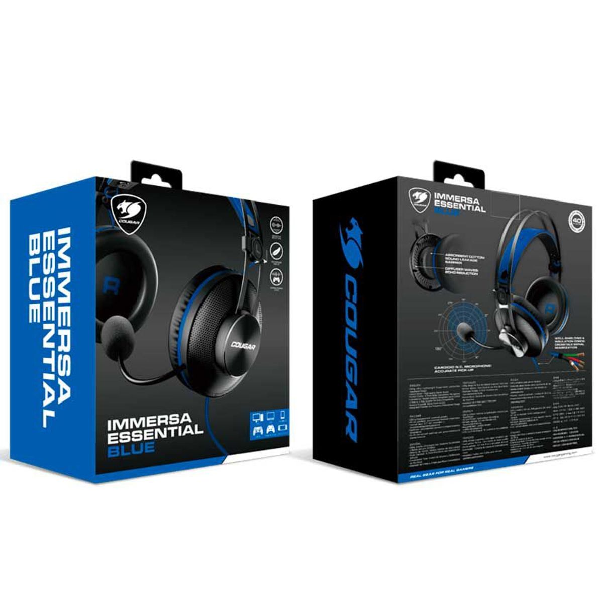 COUGAR - Audífono Gamer Cougar Immersa Essential - azul