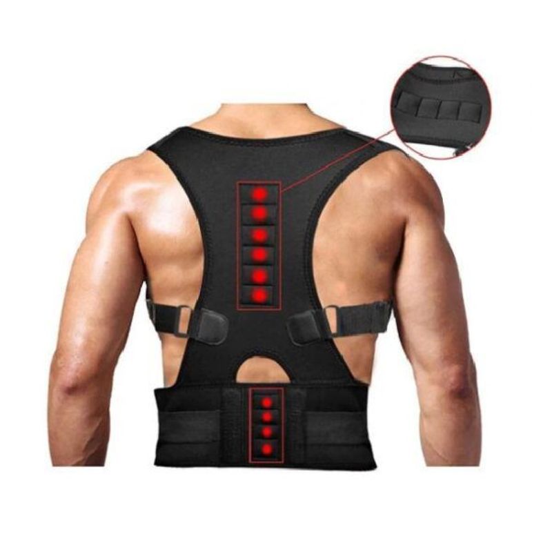 GENERICO - Corrector Faja de Postura Ajustables Negra