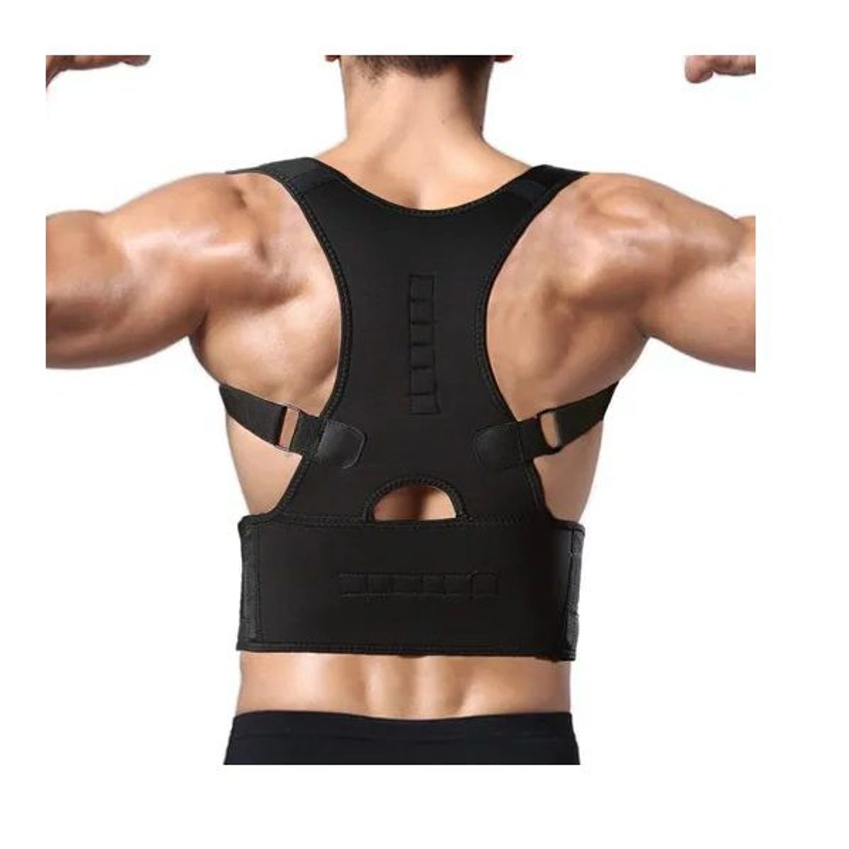 GENERICO - Corrector Faja de Postura Ajustables Negra