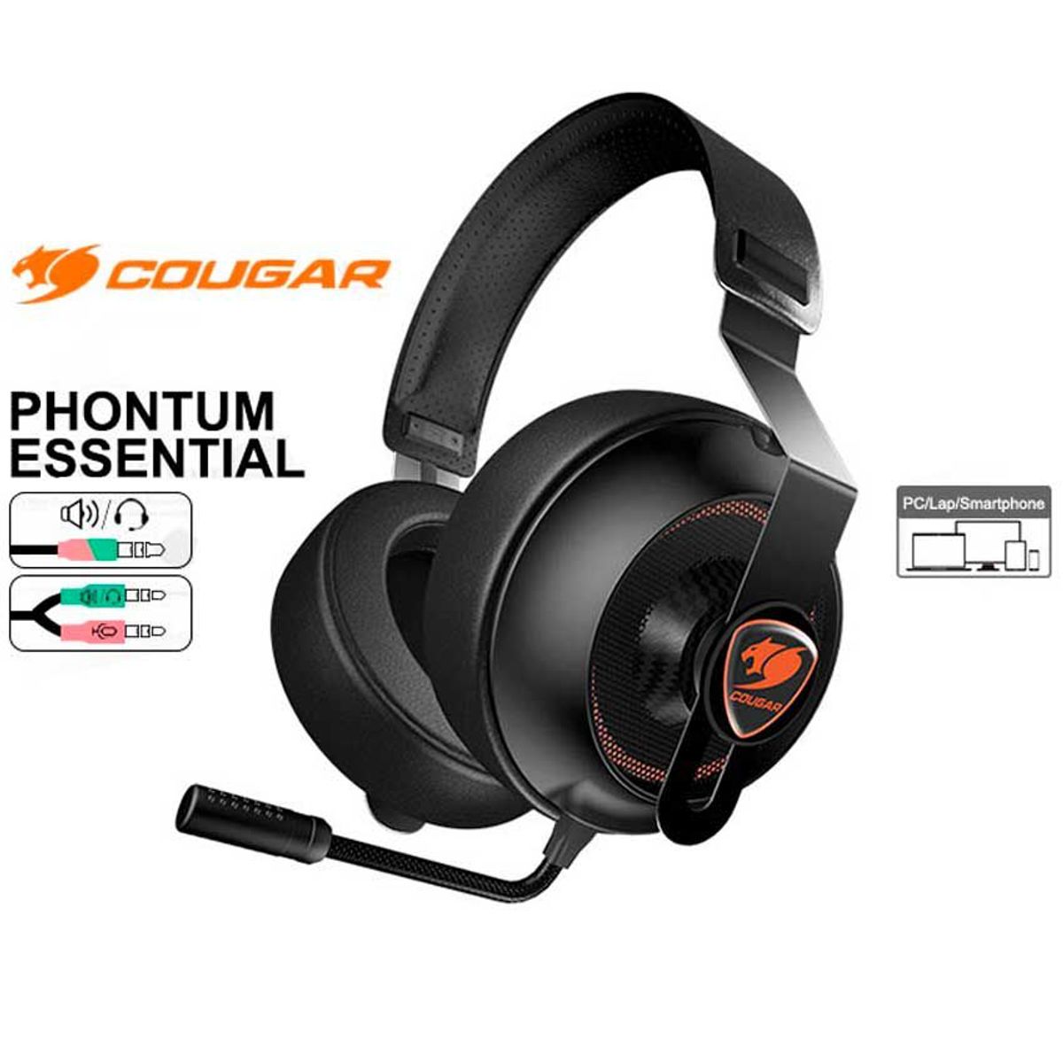 COUGAR - Audífono Gamer Cougar PHONTUM ESSENTIAL Estéreo