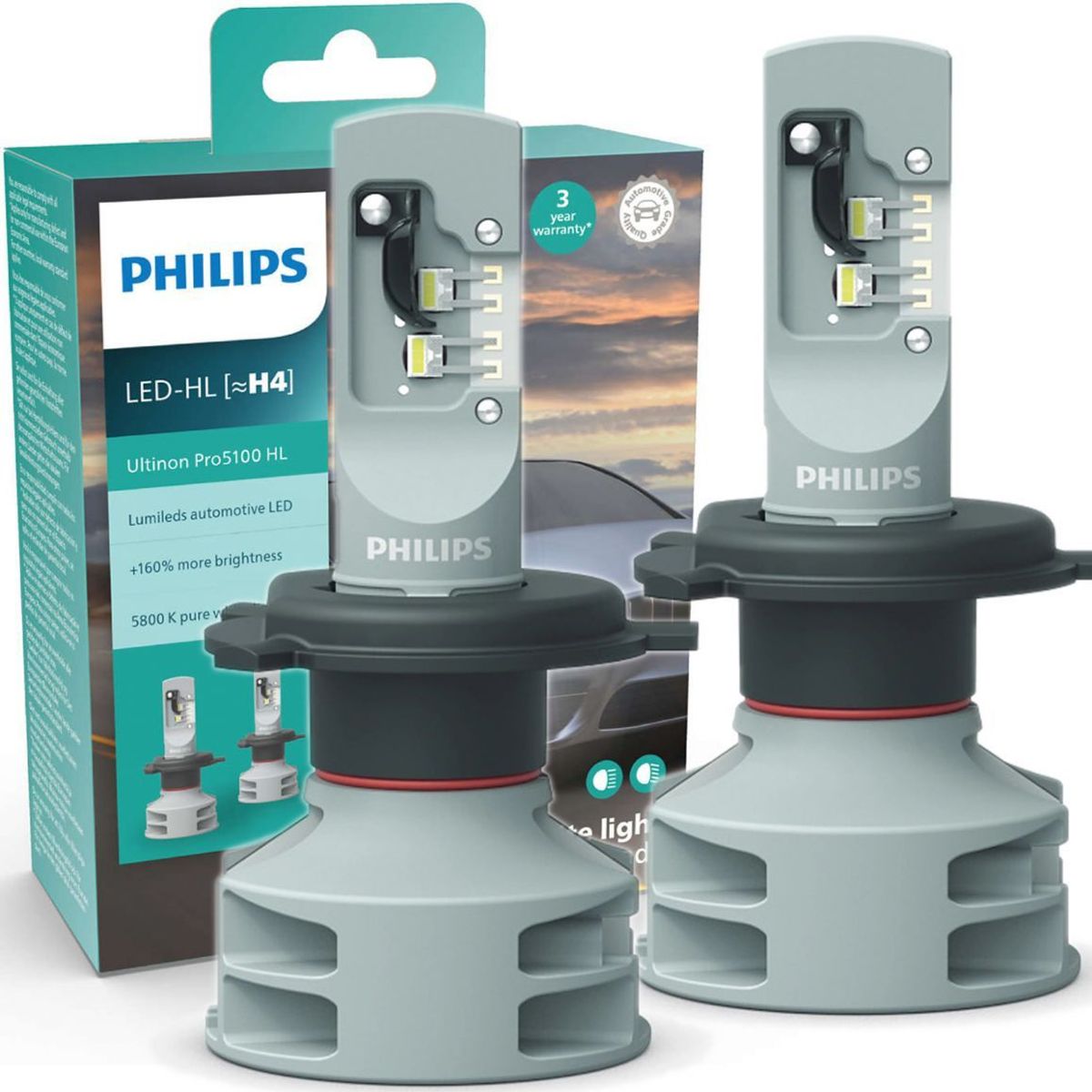 PHILIPS - Foco Led H4 Philips Ultinon Pro5100 12V 24V