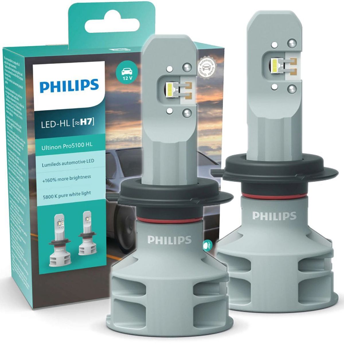 PHILIPS - Foco Led H7 Philips Ultinon Pro5100 12V 24V C2