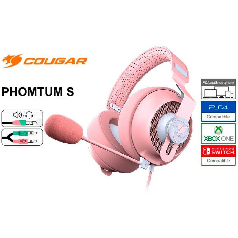 COUGAR - Audífono Gaming Cougar PHONTUM S PS4 Xbox - Rosa