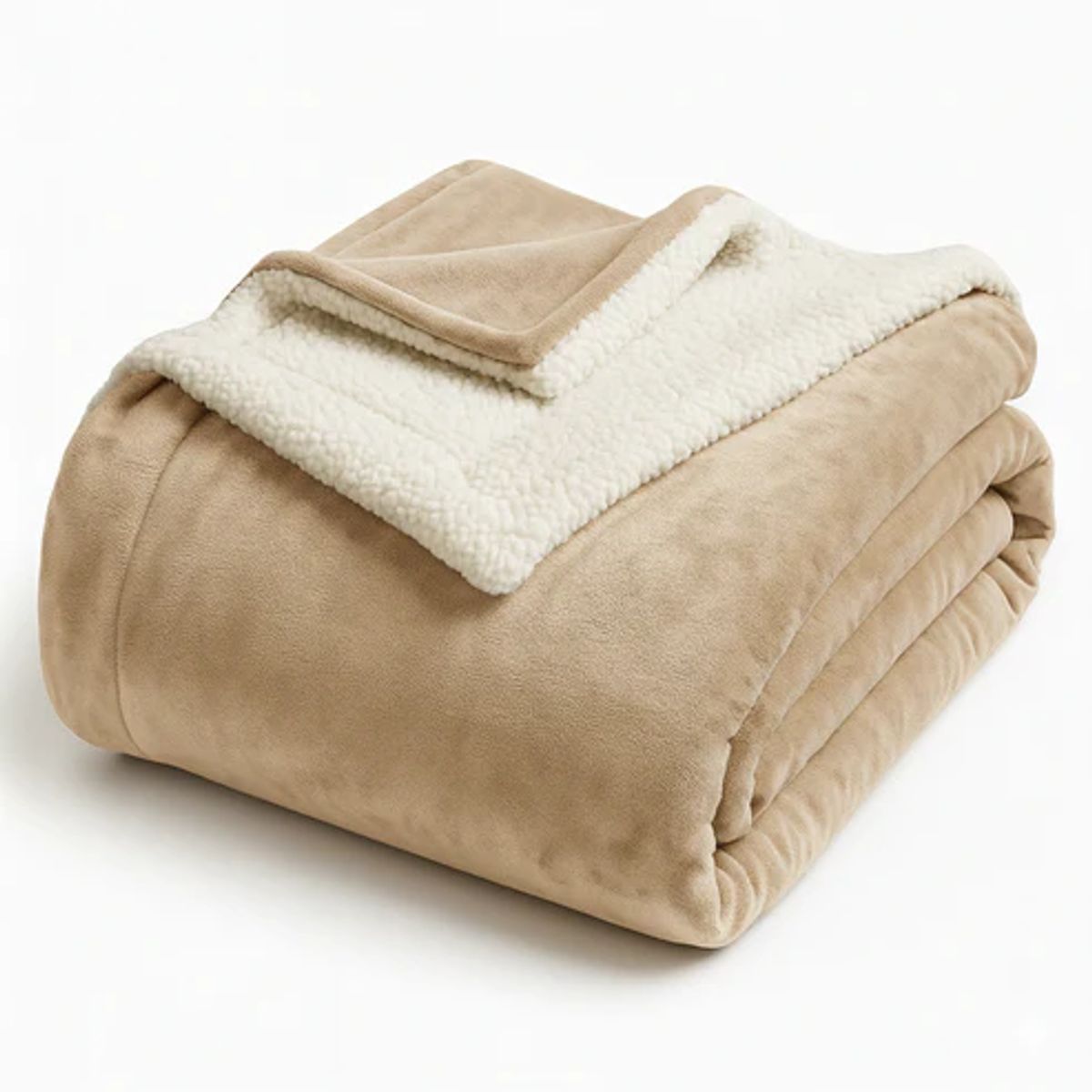 GENERICO - FRAZADA MANTA CARNERO SHERPA DOBLE CARA 2.0 PLAZAS