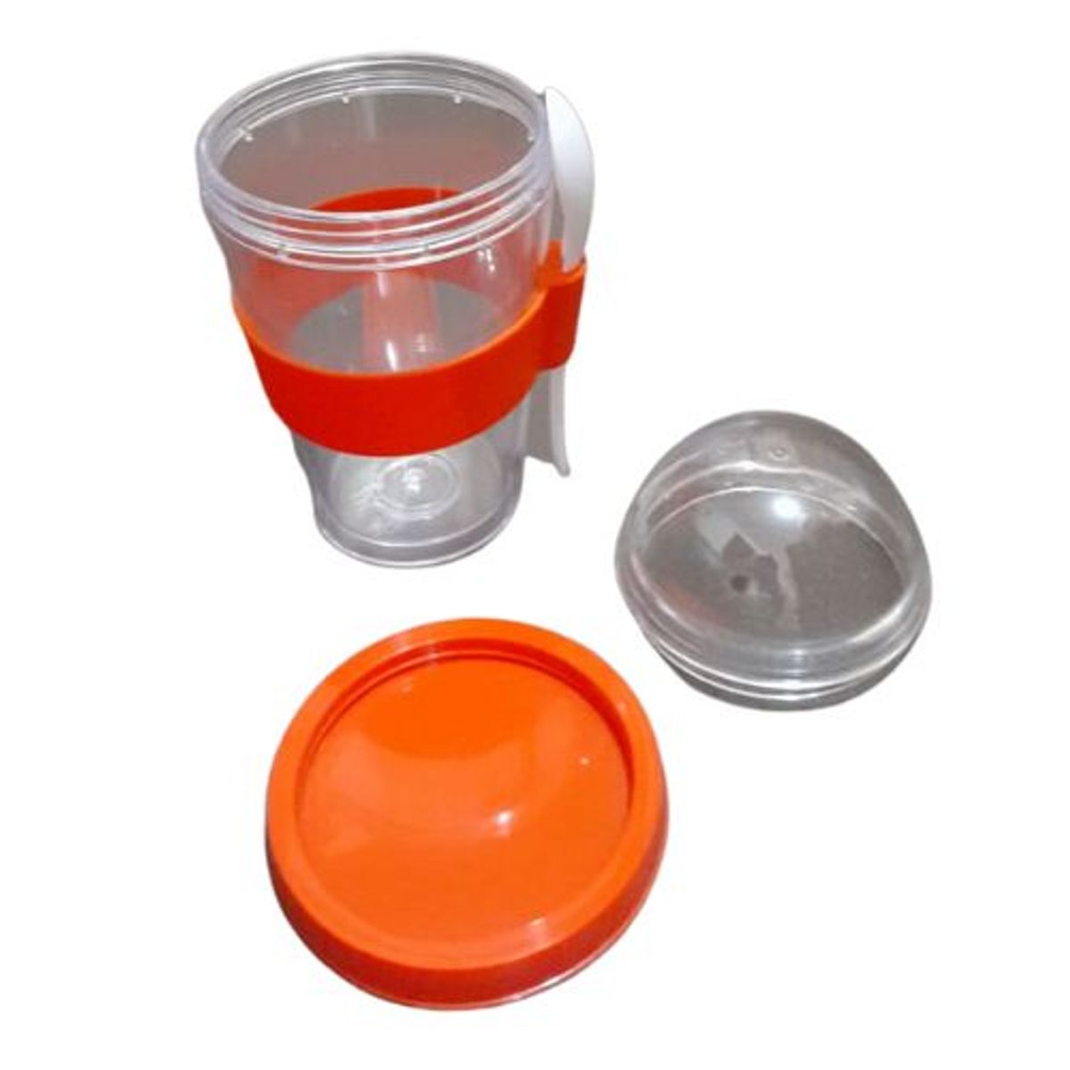 GENERICO - 2 Vasos para Yogurt y Cereal ROJO