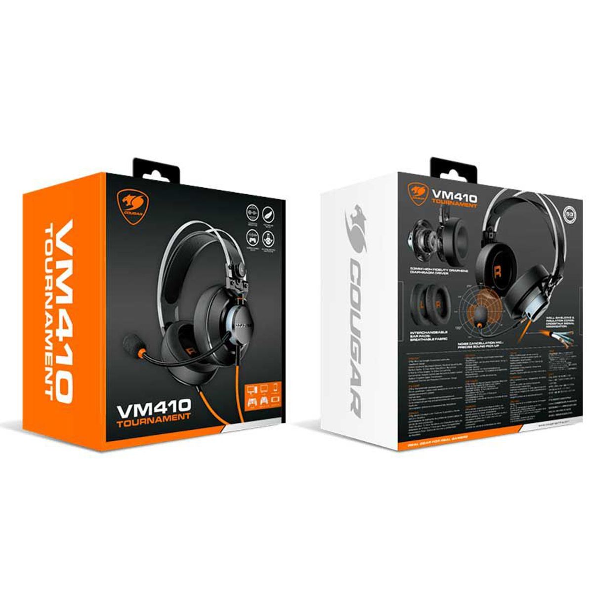 COUGAR - Auricular Gamer COUGAR VM410 TOURNAMENT - Negro