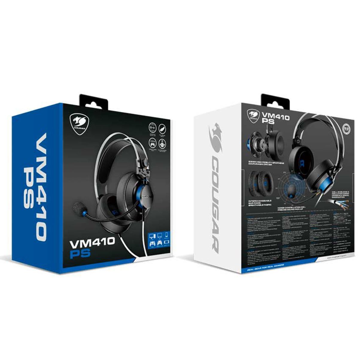 COUGAR - Auricular Gamer COUGAR VM410 TOURNAMENT Playstation- Azul