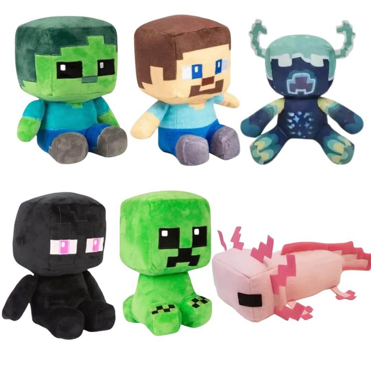 GENERICO - Peluche Creeper Minecraf Importado - Mide 26 cm alto