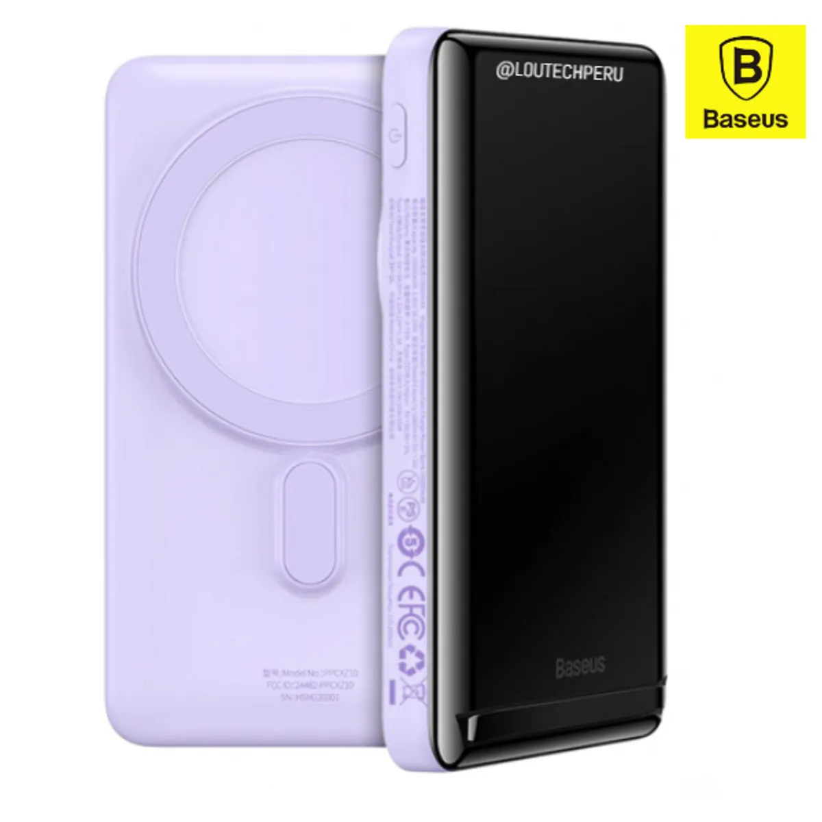 BASEUS - BASEUS - Cargador portatil magnetico para Iphone y android 10000mAh