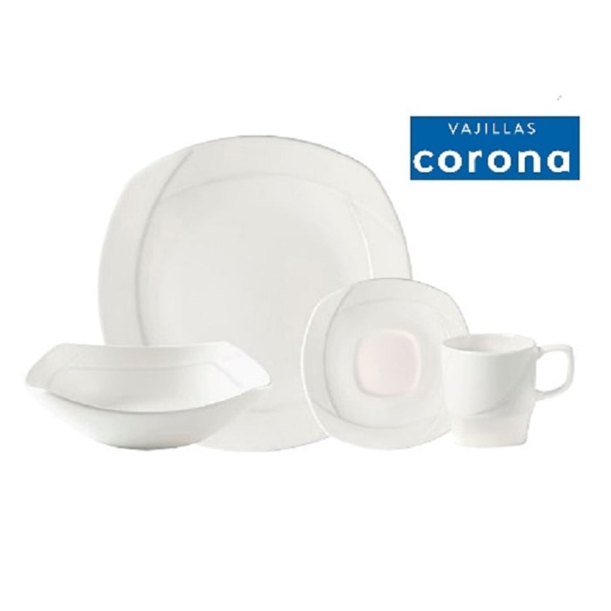 CORONA - Juego de Vajilla Luciana 16 Piezas Corona
