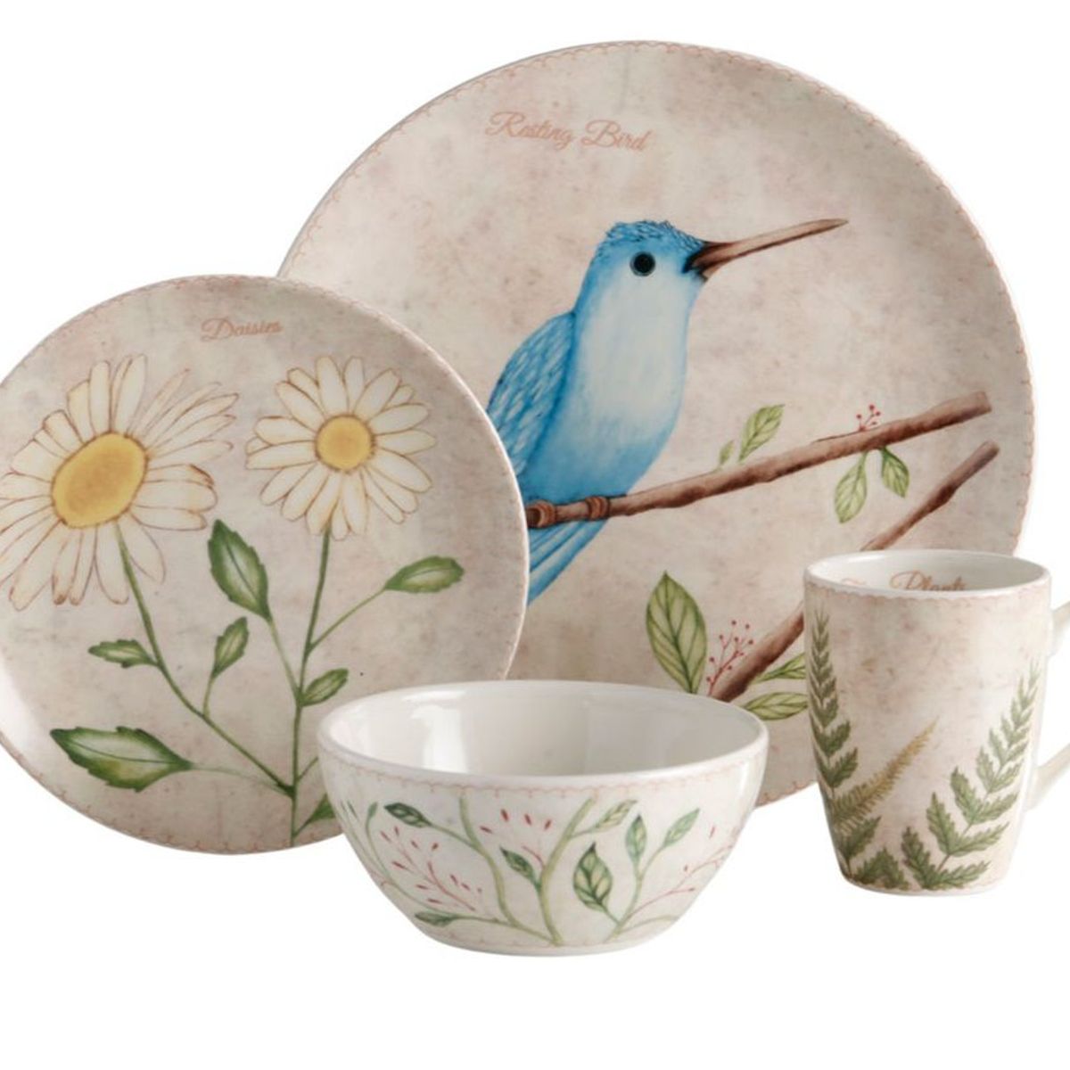 CORONA - Juego de Vajilla Lovely Garden 16 piezas - Corona